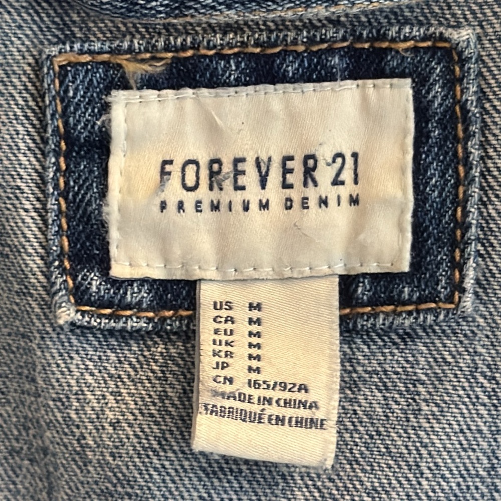 Forever 21 Denim Sleeveless Vest - Picture 2 of 6